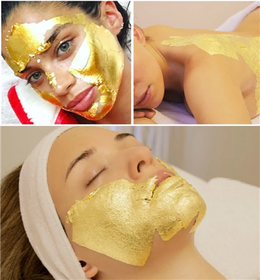Златни папир, добар је производ за негу коже, луксузни пројекат декорације.